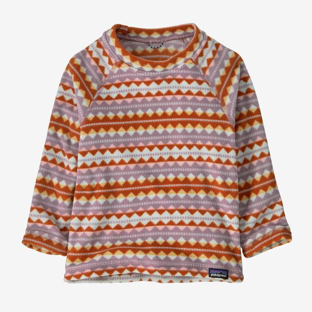 Patagonia Baby Micro D Crew DSMA Diamond Stripe: Stormy Mauve