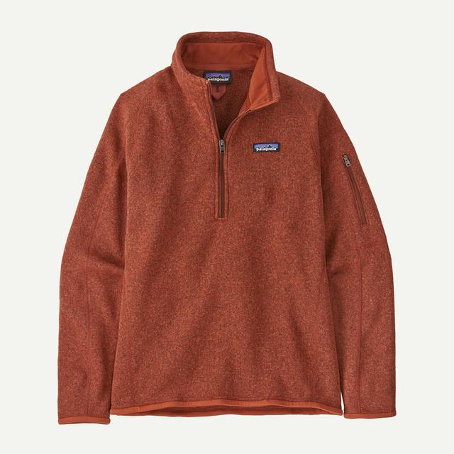 Patagonia Womens Better Sweater 1/4 Zip Burnished Red