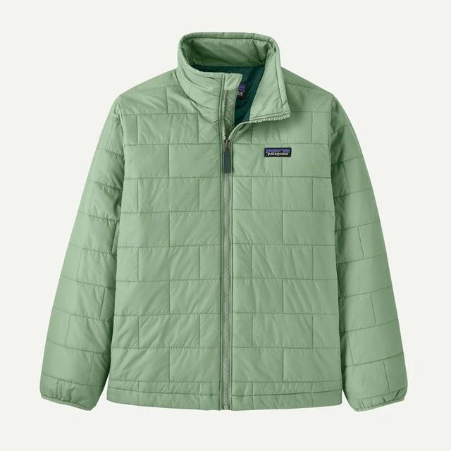 Patagonia Kids Nano Puff Brick Quilt Jacket ELGR Ellwood Green