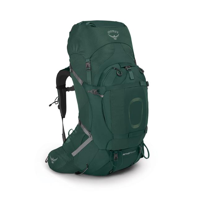 osprey aether 60 internal frame backpack 65, Garlic Mustard Green / S/M resistant nylon material leave nothing to be desired Internal Pack Hiking Backpacks |