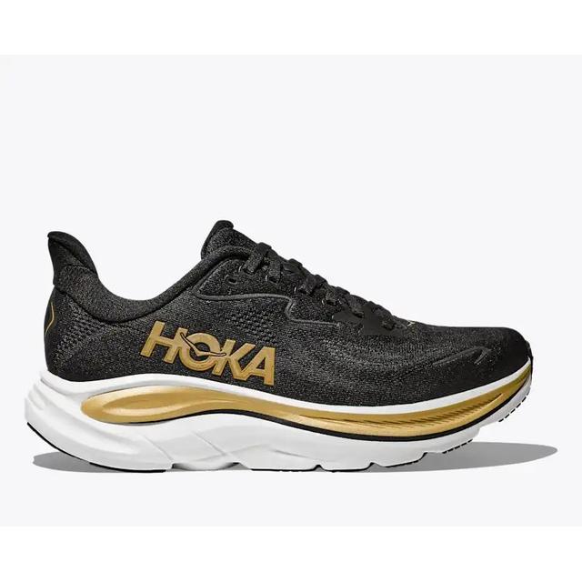 Hoka Womens Clifton 10 BKGD Black/Gold