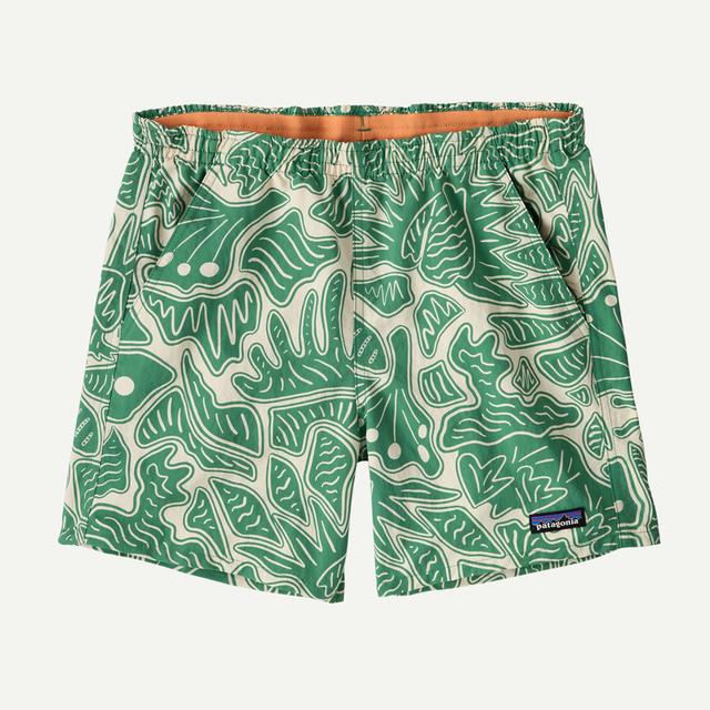 Patagonia Womens Baggies Shorts - 5 in. BFHL Bees and Flowers: Heartleaf Green