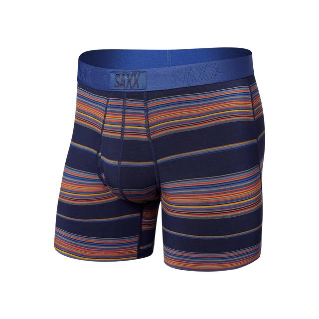 Saxx Underwear Co. Mens Ultra Boxer Brief HSN Horizon Stripe/Navy
