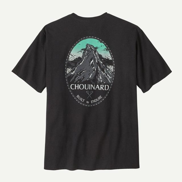 Patagonia Mens Chouinard Crest Pocket Responsibili-Tee Ink Black