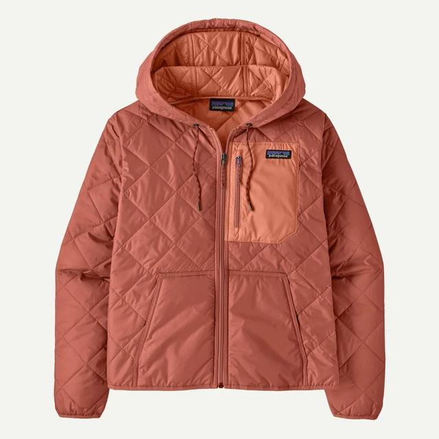 Patagonia W Diamond Quilted Bomber Hoody PTRE Potters Red