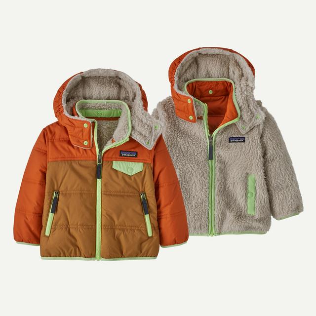 patagonia もこもこ　リバーシブル　ジャケット 4T 4歳 Baby Reversible Tribbles Hoody - Gearhead Outfitters