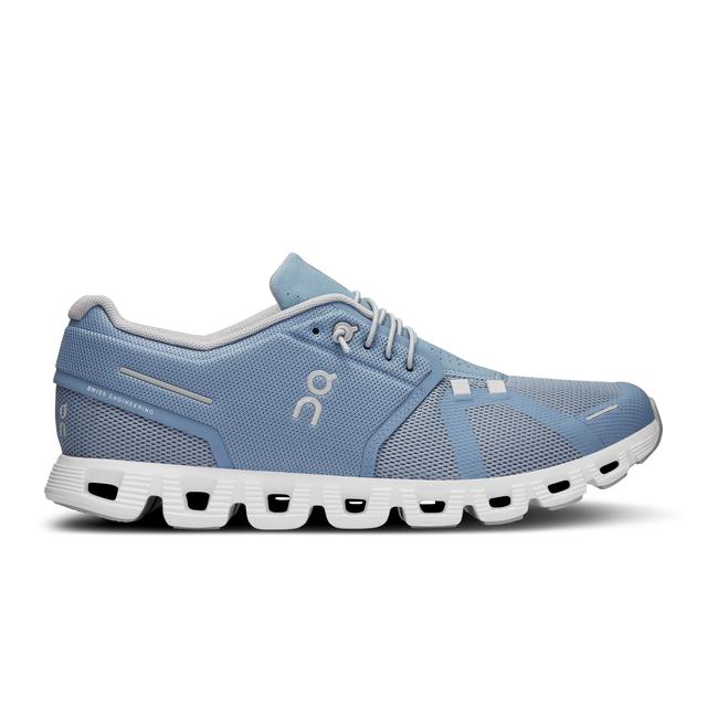 On Running Mens Cloud 5 Chambray | White