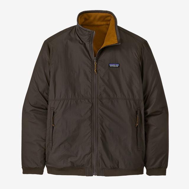 Patagonia Men&#39;s Reversible Shelled Microdini Jacket DWA Dark Walnut