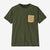 Patagonia M Shop Sticker Pocket Responsibili-Tee TPGN Torrey Pine Green