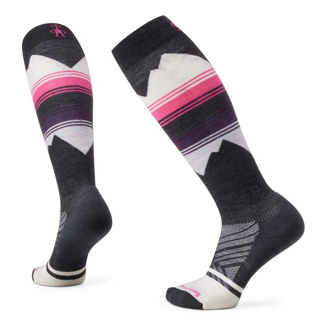Smartwool Womens Ski Targeted Cushion Pattern Over The Calf Socks 003 Charcoal