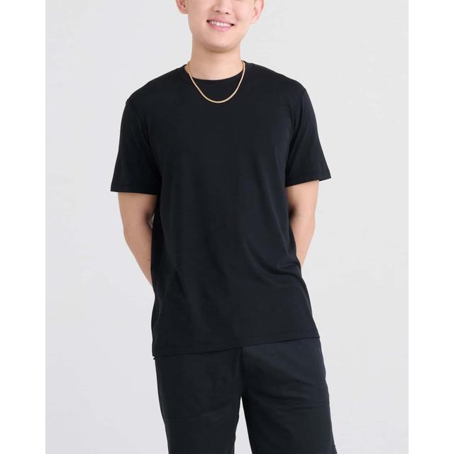 Saxx Underwear Co. Mens DropTemp Cooling Cotton Tee BLK Black