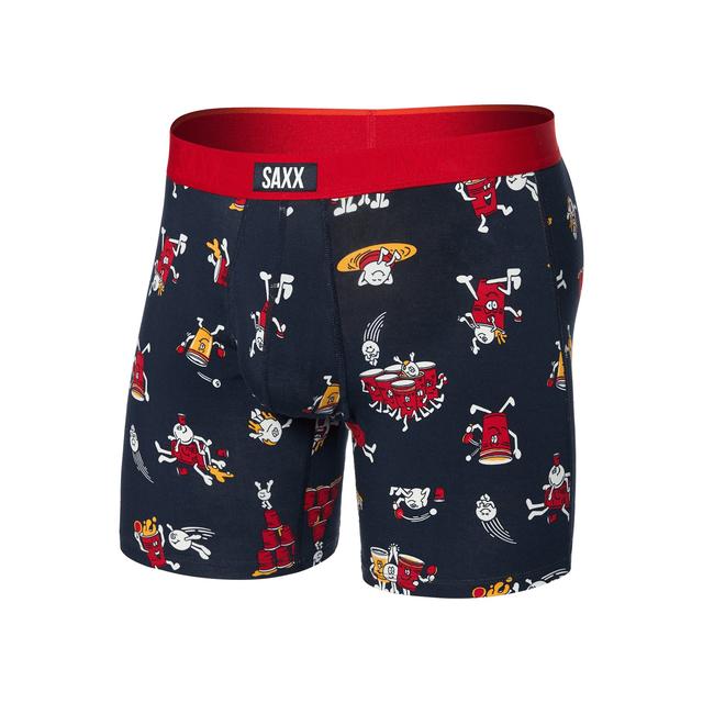 Saxx Underwear Co. Mens Vibe Xtra Super Soft BB Fly PFI Party Foul-DK Ink