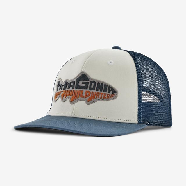 Patagonia Take a Stand Trucker Hat SDWI Stand Up Trout: White