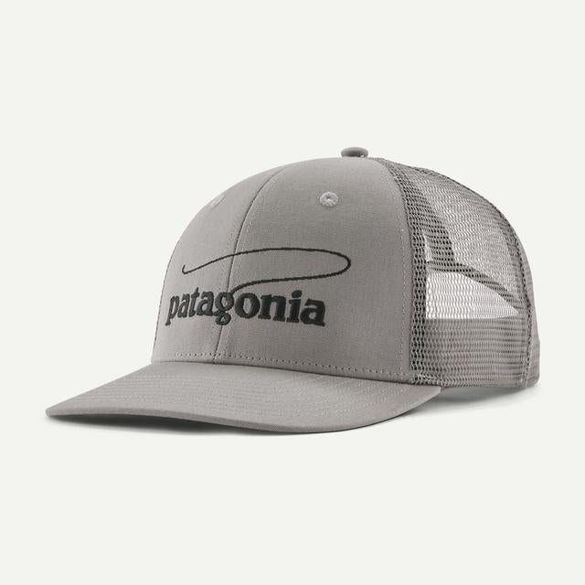 Patagonia Take a Stand Trucker Hat CLFO Casting Logo: Forever Grey