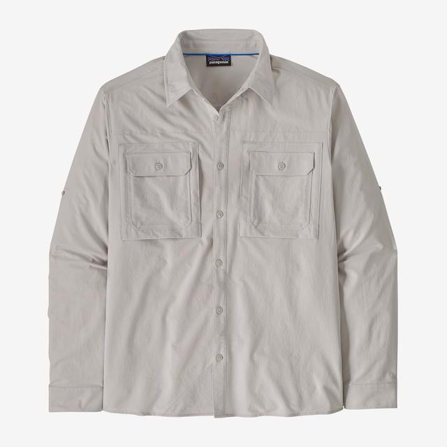 Patagonia M LS Self Guided Sun Shirt CRGY Crisp Grey