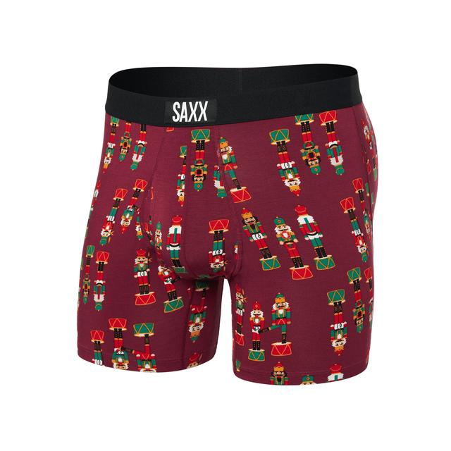 Saxx Underwear Co. Mens Ultra Boxer Brief NCM Nutcracker/Merlot