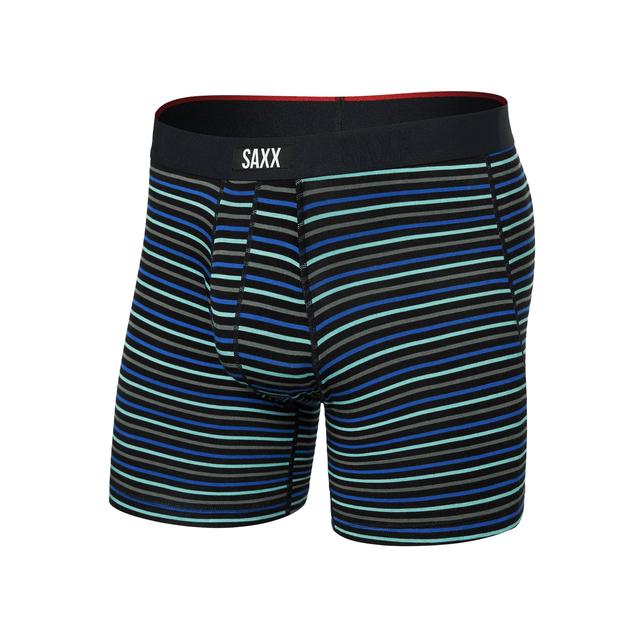 Saxx Underwear Co. Mens Vibe Xtra Super Soft BB Fly GSB Gents Stripe/Sport Blue