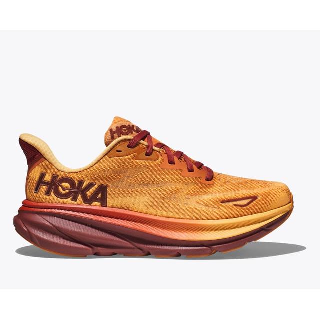 Hoka Womens Clifton 9 Amber Haze/Sherbet