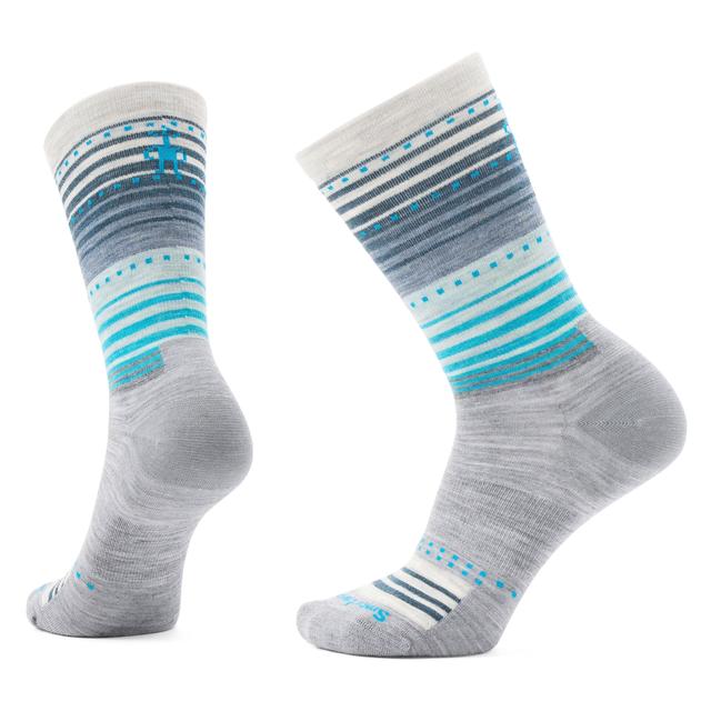 Smartwool Everyday Stitch Stripe Crew Socks 039 Light Gray