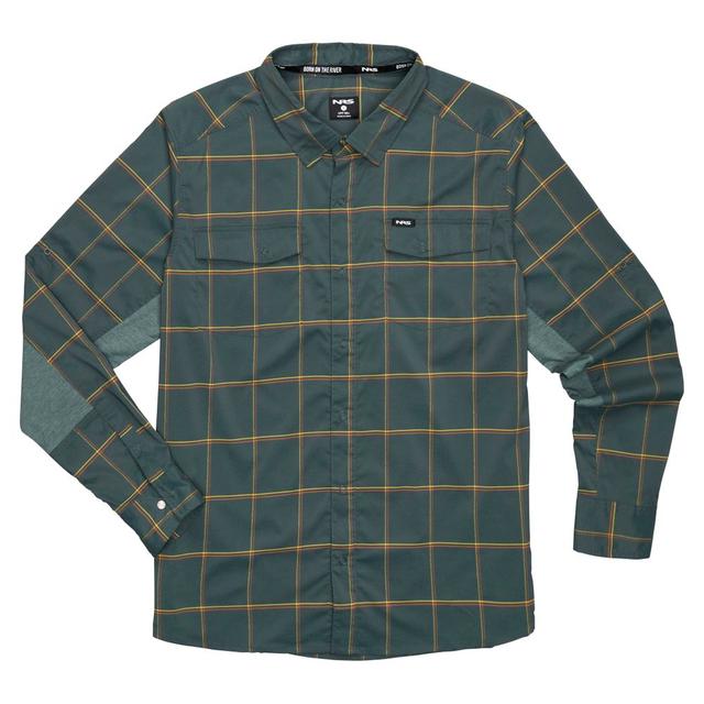 NRS Mens Long-sleeve Guide Shirt Urban Plaid