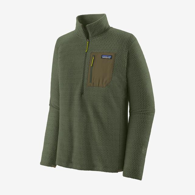 Patagonia Men&#39;s R1 Air Zip-Neck TPGN Torrey Pine Green