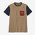 Patagonia M Shop Sticker Pocket Responsibili-Tee GRBN Grayling Brown
