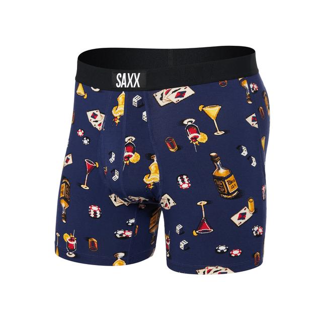 Saxx Underwear Co. Mens Ultra Boxer Brief VIC Vice Squad/Astro Blue