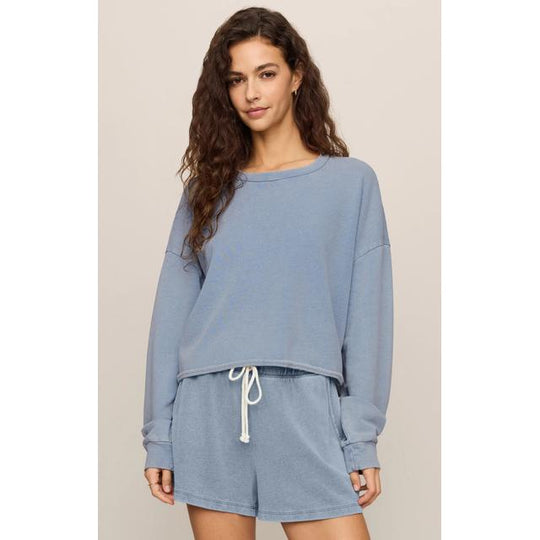 Women's Circuit Knit Denim Sweatshirt