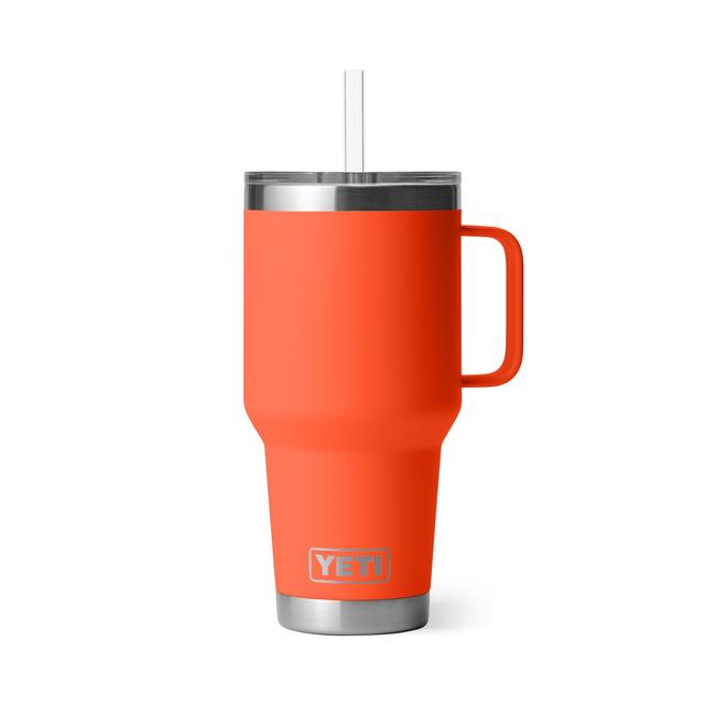 Yeti Rambler 35 oz Straw Mug Papaya
