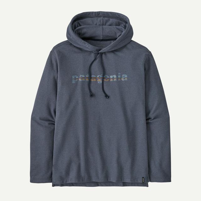 Patagonia Mens Lightweight 73 Text Logo Wildrise Hoody New Navy