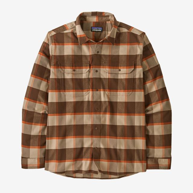 Patagonia M Canyonite Flannel Shirt CLMO Cliff's Edge: Molasses Brown