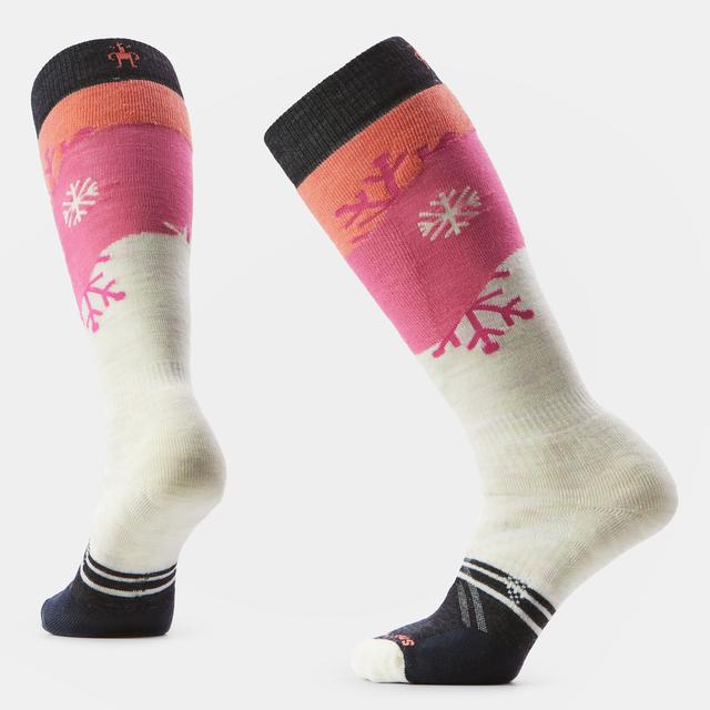 Smartwool Womens Ski Full Cushion Snowpocalypse Pattern Over The Calf Socks A81 oonbeam / M