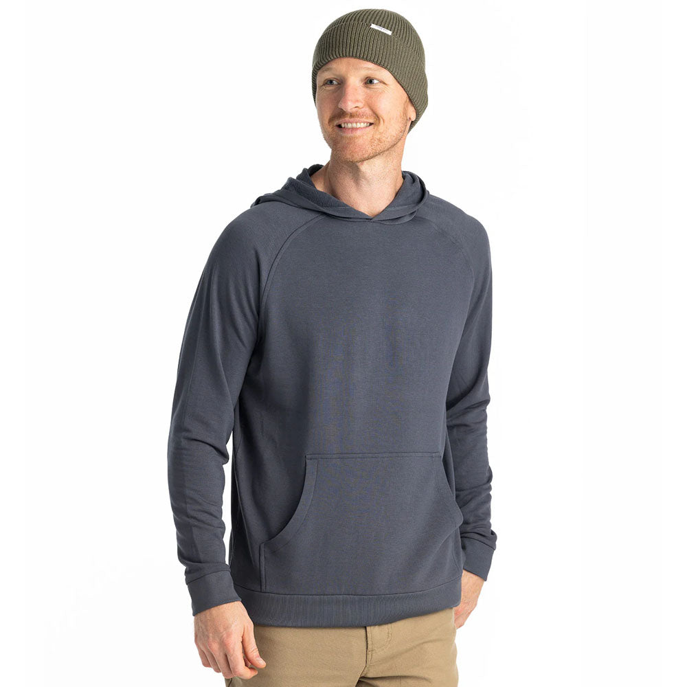 Free Fly Apparel Mens Bamboo Lightweight Fleece Hoodie Storm Cloud