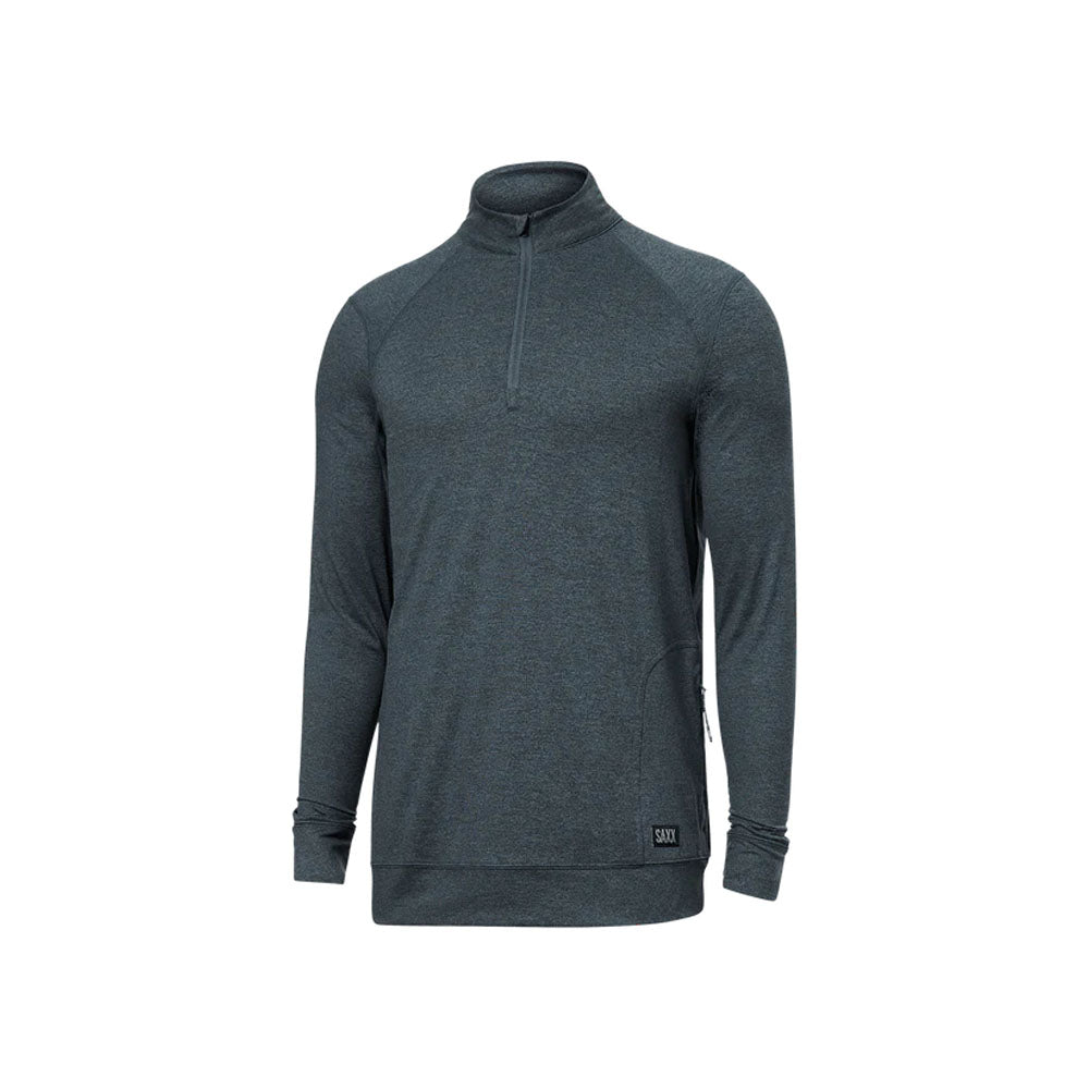 Saxx Underwear Co. Men's Peakdaze Half Zip Turbulence Heather