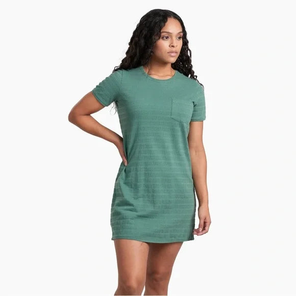 Kuhl Womens Willa T-Shirt Dress EVGR Evergreen