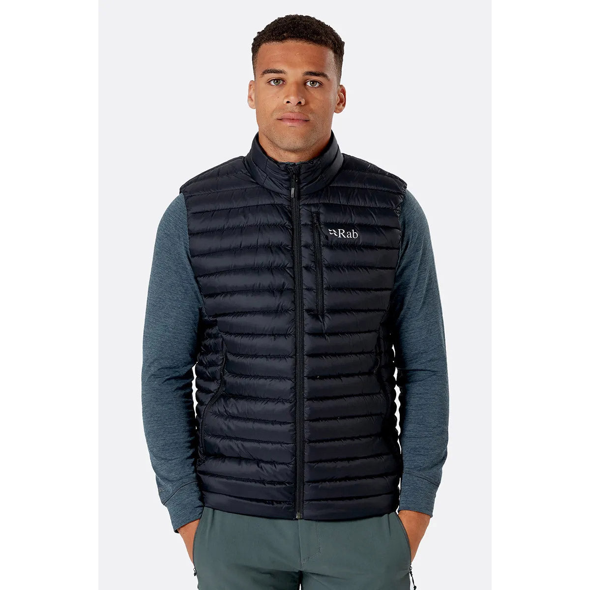 Rab Men&#39;s Microlight Down Vest Black