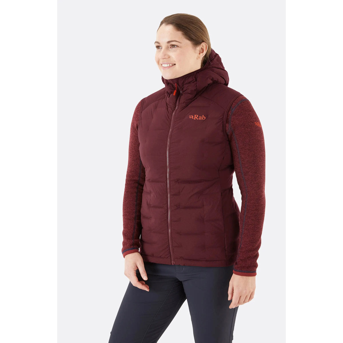 Rab Women's Cubit Stretch Down Vest Deep Heather
