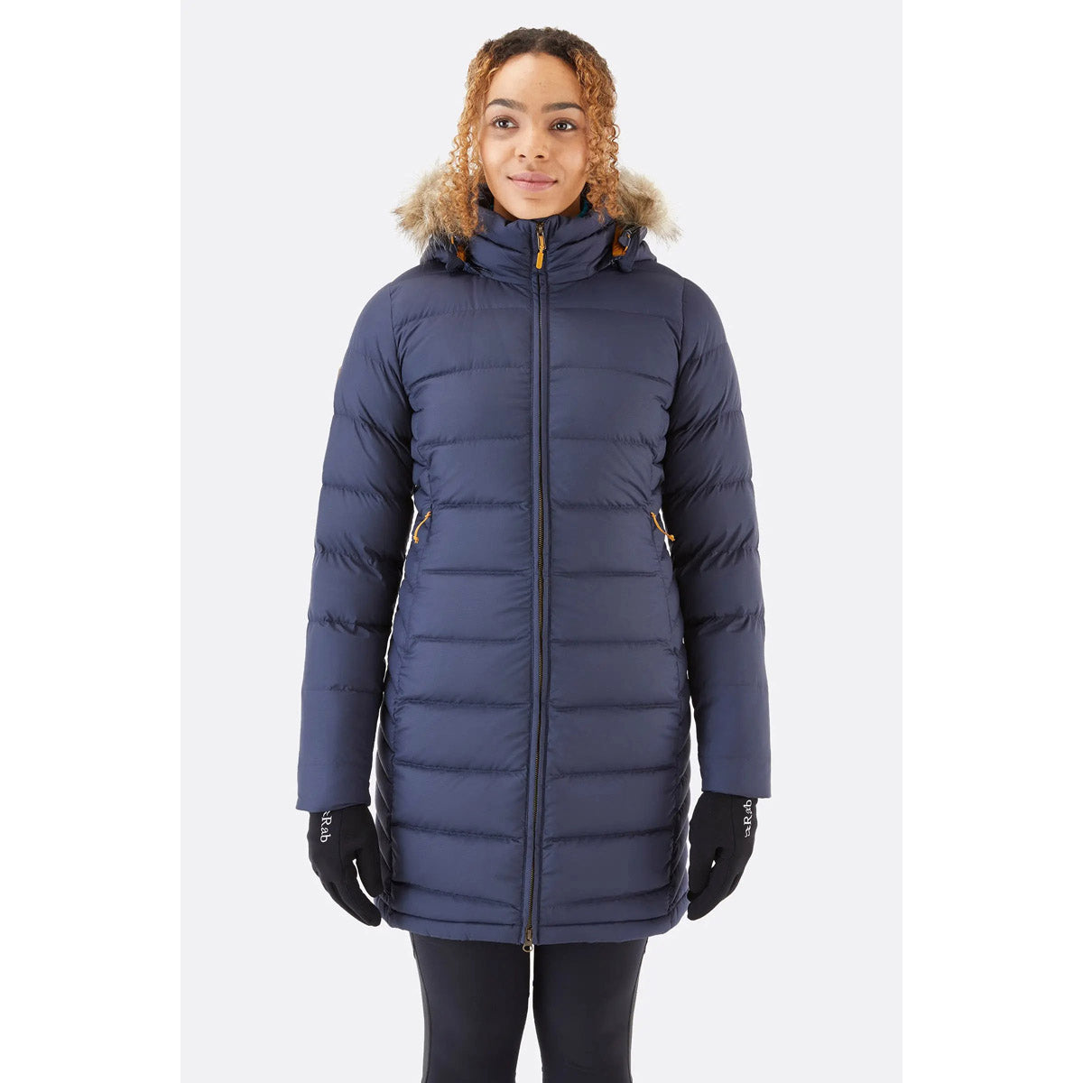 Rab Women&#39;s Deep Cover Down Parka Deep Denim