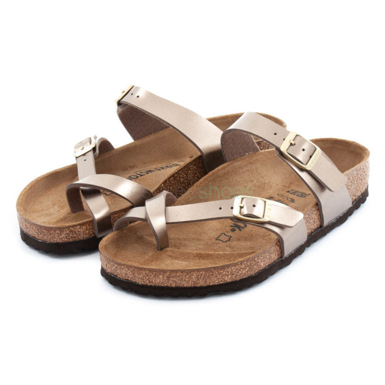 Birkenstock Mayari Birko-Flor - Regular Electric Metallic Taupe: