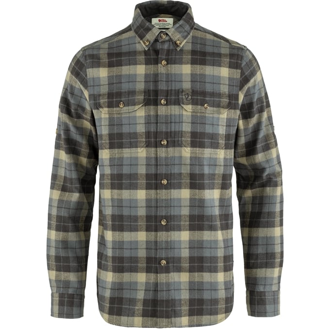 Fjallraven Men's Singi Heavy Flannel Shirt 046-018 Super Grey/Stone Grey