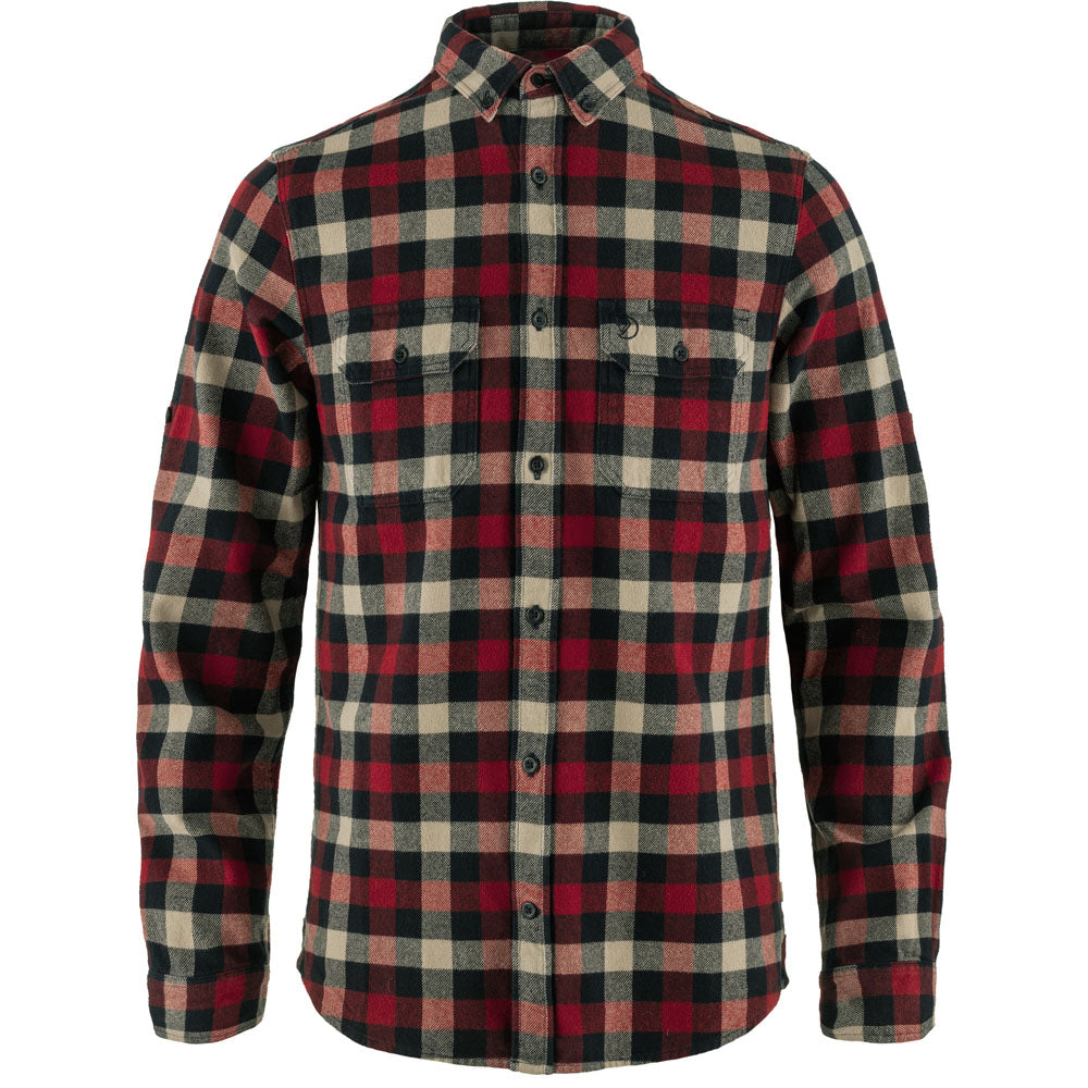 Fjallraven Men's Skog Shirt Dark Navy-Red