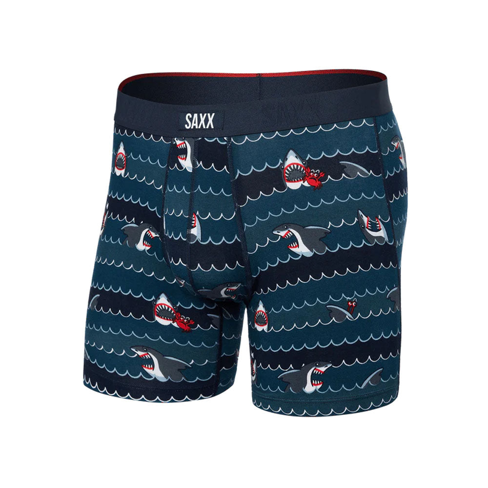 Saxx Underwear Co. Men's Vibe Xtra Super Soft BB Fly Get Sharky/Hurricane