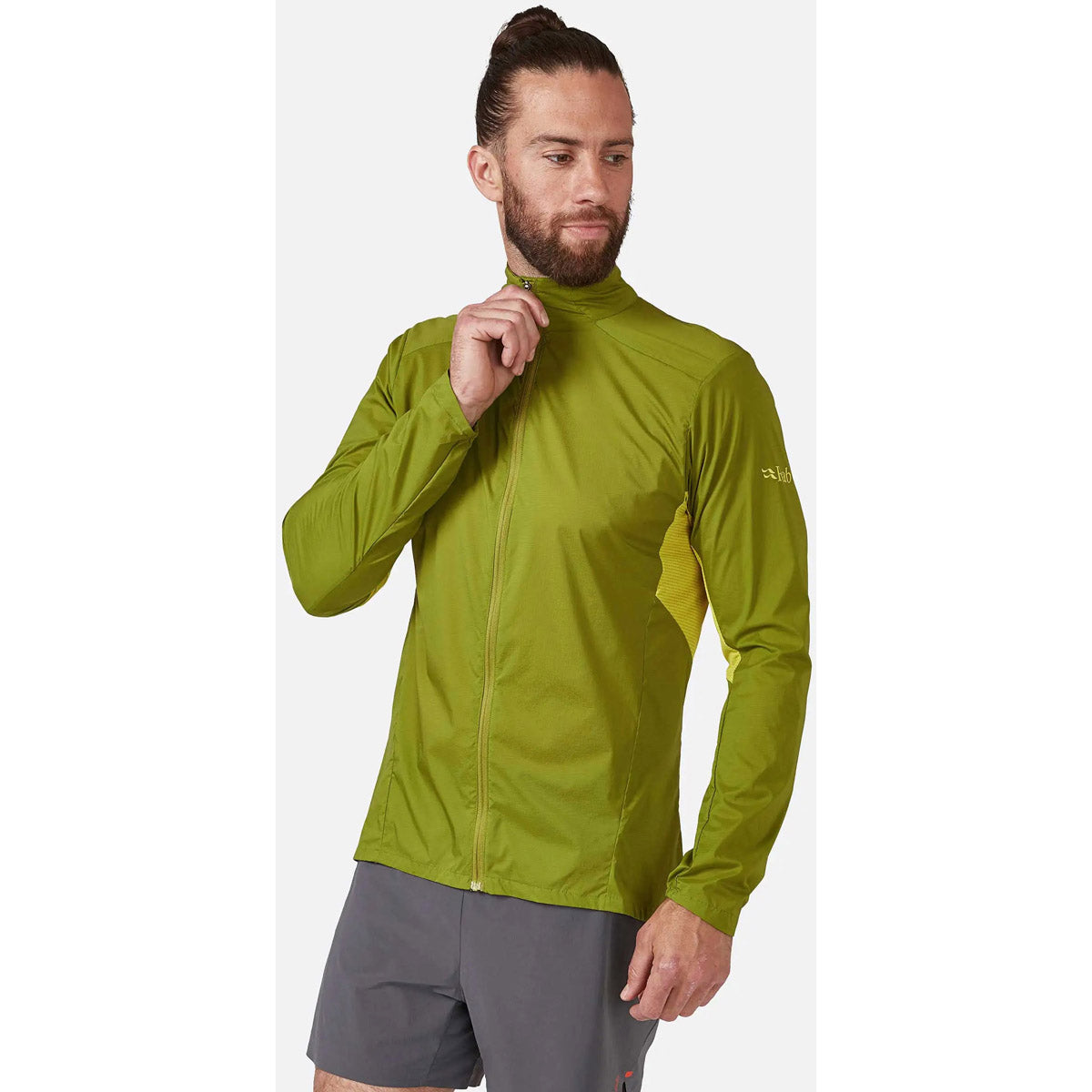 Rab Men's Windveil Jacket Aspen Green/Zest