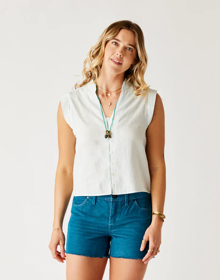 Carve Designs Womens Reagan Top Sky Blue