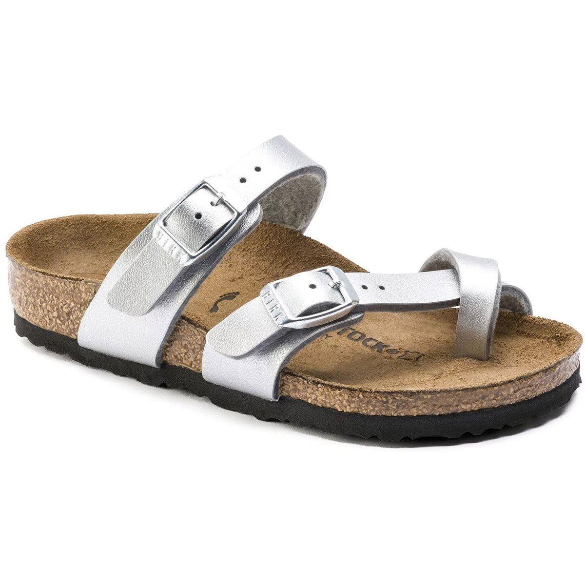 Birkenstock Kids' Mayari Birko-Flor Silver