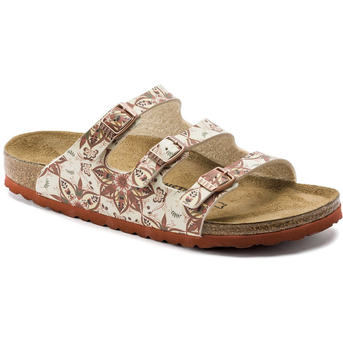 Women&#39;s Florida Birko-Flor-1015994_Boho Flowers Earth Red