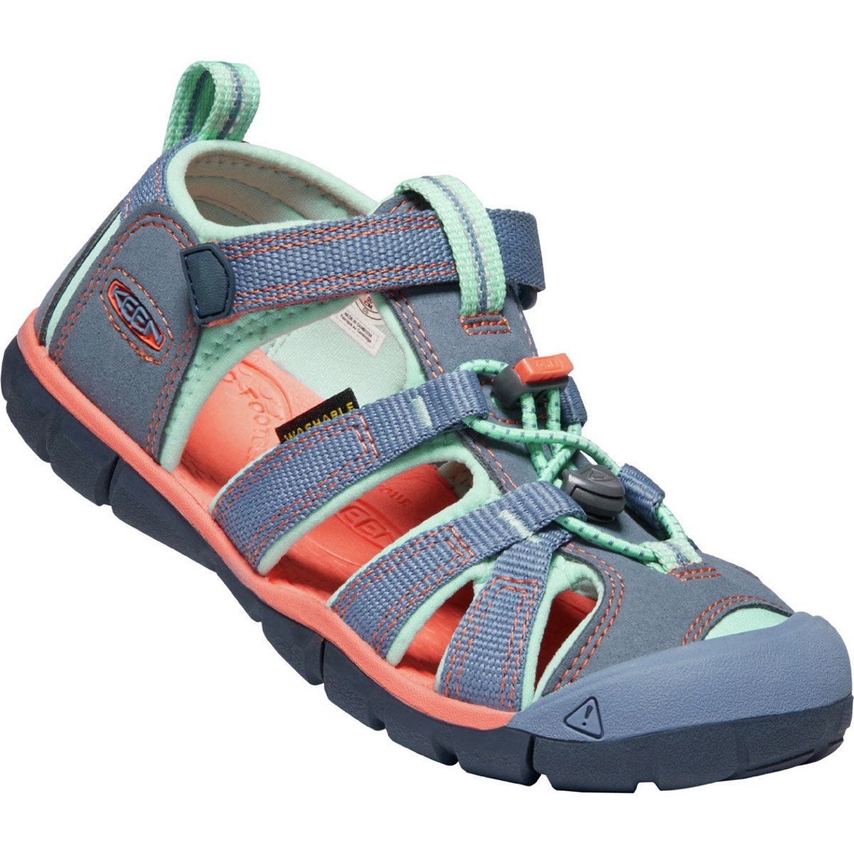 Keen Little Kids' Seacamp II CNX Flint Stone/Ocean Wave