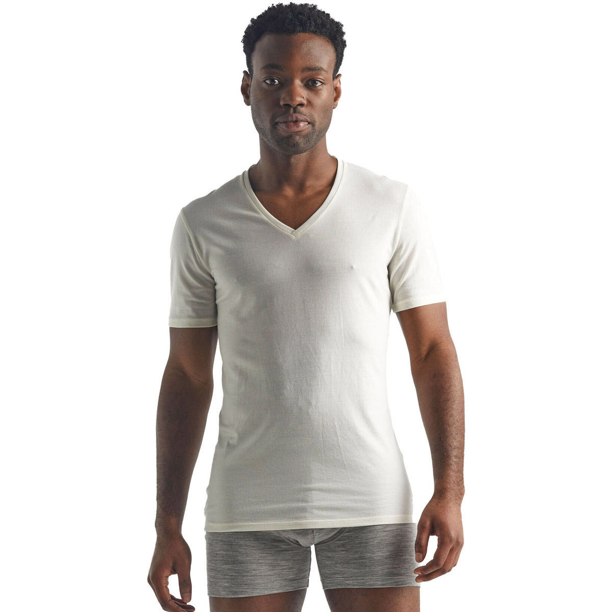 Men&#39;s Merino Anatomica Short Sleeve V Neck T-Shirt