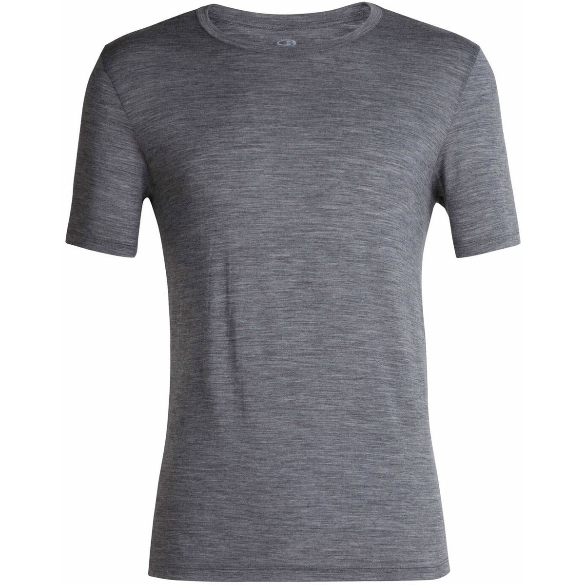 Icebreaker Men's Tech Lite Short Sleeve Crewe Gritstone Heather