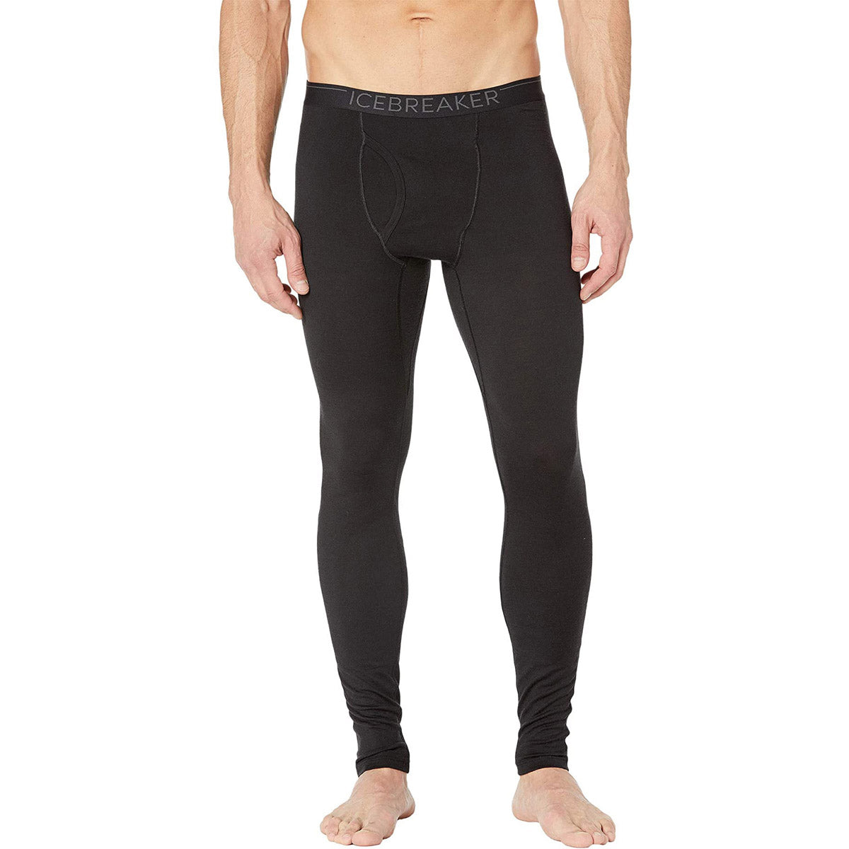 Icebreaker Men's Merino 200 Oasis Leggings with Fly Black Monsoon